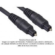 Cable Fibra ópica Toslink macho a macho, negro 4.5 m